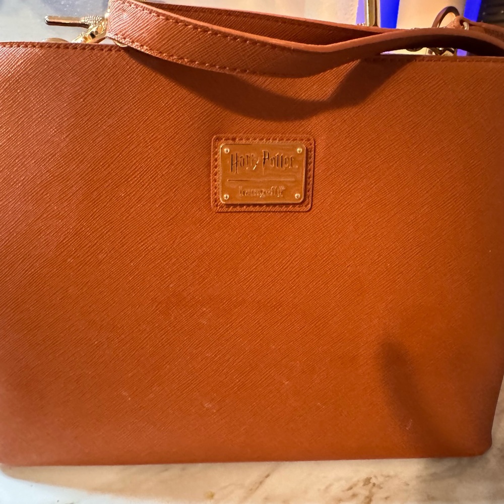 Loungefly Harry Potter Elder Wand Handbag Cognac used like new